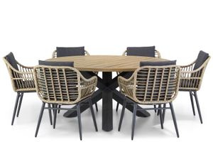 Coco Leonardo/Rockville 160 cm dining tuinset 7-delig