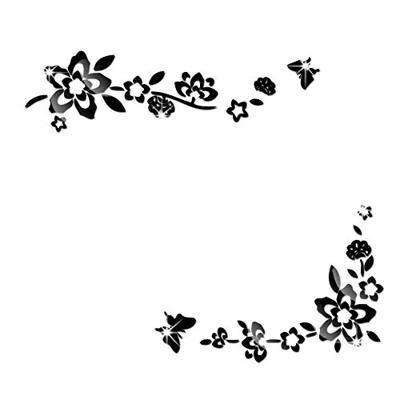 KunLS Acryl Spiegel Muurstickers Muurspiegel Stickers Kamer Muurdecoratie Voor Slaapkamers Muursticker Muurdecoratie 3D Muurstickers zwart