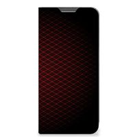 OPPO A96 | A76 Hoesje met Magneet Geruit Rood - thumbnail