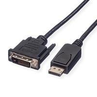 ROLINE DisplayPort kabel DP ST - DVI ST, zwart, 5 m