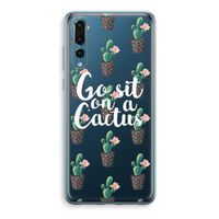 Cactus quote: Huawei P20 Pro Transparant Hoesje