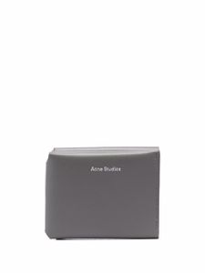 Acne Studios portefeuille pliant en cuir - Gris