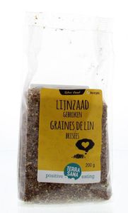 Terrasana RAW Lijnzaad gebroken bio (200 gr)