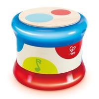 Hape Baby Drum , Colourful Rolling Drum Musical Instrument Toy For Toddlers, Rhythm & Sound Learning, Battery Powered
