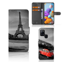 Samsung Galaxy A21s Flip Cover Eiffeltoren - thumbnail