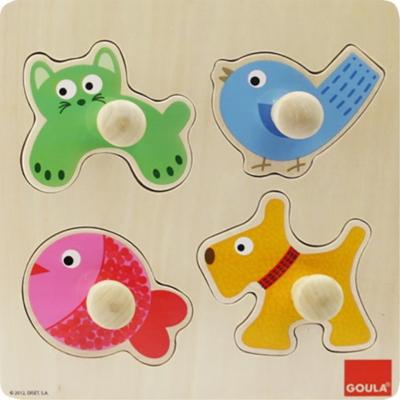 Goula Houten Puzzel Huisdieren