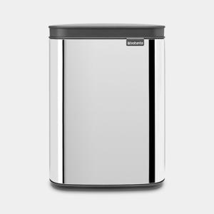 Brabantia Bo Waste Bin 4 l Rechthoekig Staal Zwart, Staal