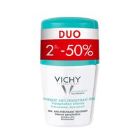 Vichy Deo Anti-Transpiratie Roller 48u Duo 2x50ml