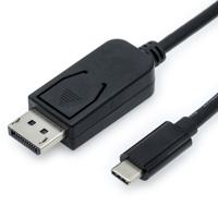 Value 11.99.5846 video kabel adapter 2 m DisplayPort USB Type-C Zwart - thumbnail