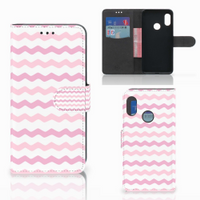 Xiaomi Mi A2 Lite Telefoon Hoesje Waves Roze