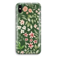 Botanical green sweet flower heaven: iPhone Xs Volledig Geprint Hoesje - thumbnail