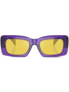 Versace Eyewear lunettes de soleil à monture rectangulaire Greca - Violet