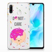 Huawei P30 Lite Siliconen Case Donut Roze - thumbnail