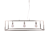 Moderne Hanglamp Sven 120 cm 3 Lichts Nickel Satin
