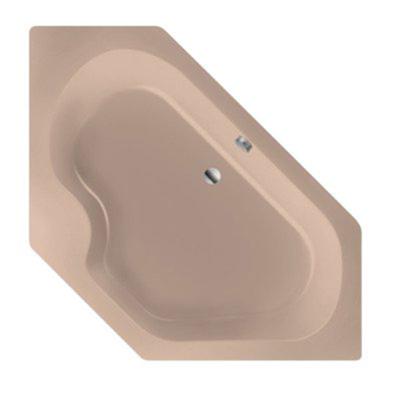 Ligbad Inbouw Xenz Menorca Hoekbad 1-2 Persoons Duobad 145x145x50cm Acryl Bahama Beige Hoogglans met Poten