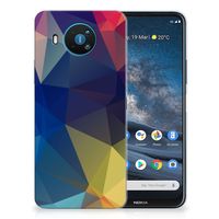 Nokia 8.3 TPU Hoesje Polygon Dark - thumbnail