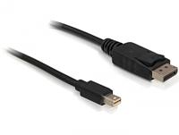 DeLOCK 3m Displayport Cable mini DisplayPort Zwart - thumbnail