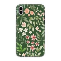 Botanical green sweet flower heaven: iPhone XS Tough Case - thumbnail