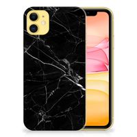 Apple iPhone 11 TPU Siliconen Hoesje Marmer Zwart - Origineel Cadeau Vader