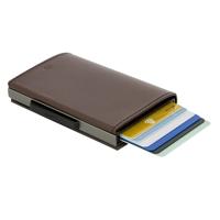 Ögon Cascade Wallet Titanium Dark Brown