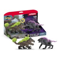 schleich ELDRADOR CREATURES Schaduw Lynx vs. Rotsbreker, vanaf 7 jaar, 70827 - Speelfiguur, 31 x 16 x 18 cm