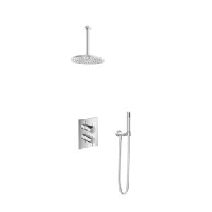 Hotbath Get Together IBS2ACR inbouwdouche met 30cm plafondbuis en 25cm hoofddouche chroom