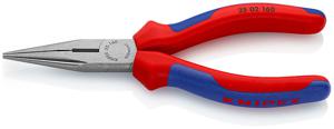 Knipex 25 02 160 Elektronica en fijnmechanica Platte rondbektang Recht 160 mm