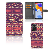 Xiaomi Redmi Note 11 Pro 5G/4G Telefoon Hoesje Aztec Paars - thumbnail