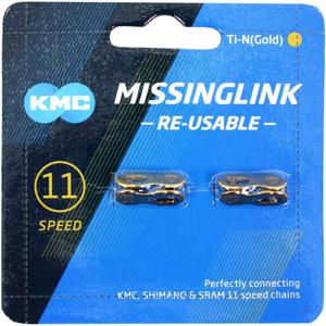 KMC MISSING LINK 11R Ti-N Gold 5.2mm Zilver