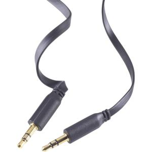 SpeaKa Professional SP-7870544 Jackplug Audio Aansluitkabel [1x Jackplug male 3,5 mm - 1x Jackplug male 3,5 mm] 2.00 m Zwart Vergulde steekcontacten, Zeer