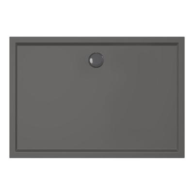 Xenz Mariana douchebak 130x90x4cm rechthoek Acryl Antraciet 6936-05