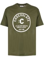 CHOCOOLATE t-shirt en coton à logo imprimé - Vert