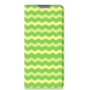 Xiaomi 12 Pro Hoesje met Magneet Waves Green