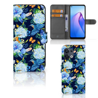 Telefoonhoesje met Pasjes voor OPPO Reno8 IJsvogel