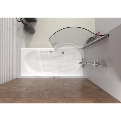 Riho Nautic Dorado (80x150 cm) 6 mm Muurprofiel 1 delig Helder glas