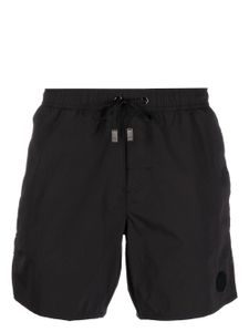 Giorgio Armani short de bain à taille à lien de resserrage - Noir