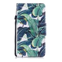 Shop4 - iPhone 7 Hoesje - Wallet Case Bladeren Groen