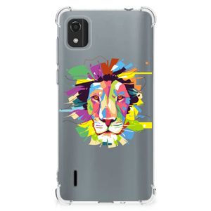 Nokia C2 2nd Edition Stevig Bumper Hoesje Lion Color