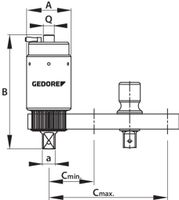 Gedore DVV-40Z 2653087 Draaimoment-versterker - thumbnail