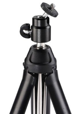 Hama Tafelstatief 1/4 inch Werkhoogte: 20 - 90 cm Zwart Incl. smartphonehouder