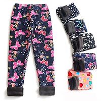 Kinderen Voor meisjes Legging Luipaard Actief Buiten 7-13 jaar Herfst Luipaard Print Marineblauwe stippen Kleurrijke harten Lightinthebox