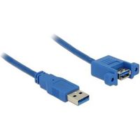 Delock 85112 Kabel USB 3.0 Type-A male > USB 3.0 Type-A female paneelmontage 1 m - thumbnail