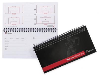 Precision notitieblok Scouts voetbal A5 papier zwart 6 stuks Precision notitieblok Scouts voetbal A5 papier zwart 6 stuks