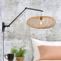 GOOD&MOJO Wandlamp Cango 112cm, Bamboe - thumbnail