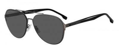 Hugo Boss zonnebril 1216/F/SK SVK/M9 heren cat.3 zwart/grijs