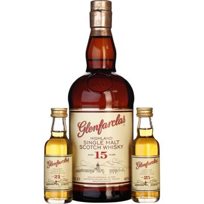 Glenfarclas Tasting Pack 15 & 21 & 25 years Giftset 80CL