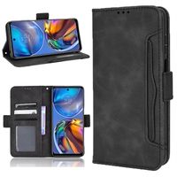 Cardholder Series Motorola Moto E32 Wallet Case - Zwart - thumbnail