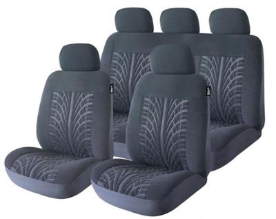 Car Plus stoelhoezenset Road Master uni polyester zwart 11 delig Car Plus stoelhoezenset Road Master uni polyester zwart 11 delig