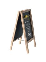 Securit SBS-B-MNI schoolbord/toebehoren Zwart Melamine, Kunststof, Hout - thumbnail