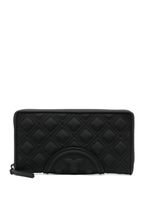 Tory Burch portefeuille Fleming Soft Matte à design matelassé - Noir